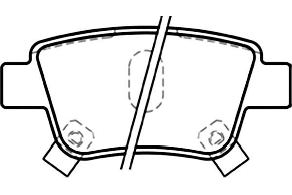 KAVO PARTS Комплект тормозных колодок, дисковый тормоз BP-9083